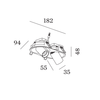 Bliek Round Petit 2.0 LED inbouwspot Wever &amp; Ducre 