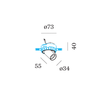 Bliek Round Petit 1.0 LED trimless inbouwspot Wever &amp; Ducre 