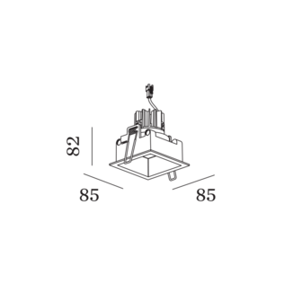 Plano 1.0 led IP44  inbouwspot Wever &amp; Ducre 