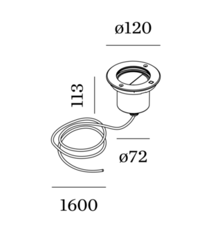 Map Asym 1.2 led outdoor recessed vloerspot Wever &amp; Ducre 