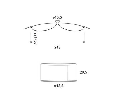 Moove doppia hanglamp Lumina