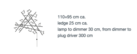 P&ograve;ta wall with plug wandlamp Catellani&amp;Smith