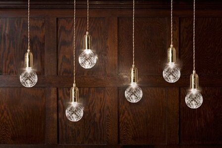 Clear Crystal Bulb &amp; Pendant hanglamp Lee Broom 