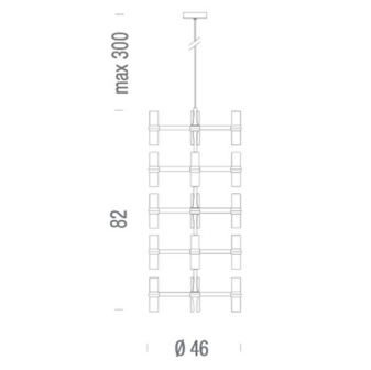 Crown multi hanglamp Nemo Lighting 