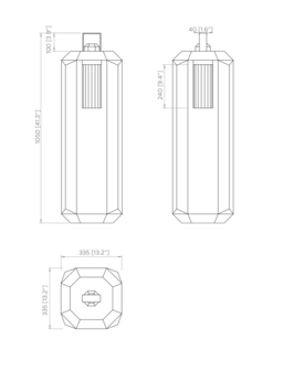 Cube nomad large outdoor tafellamp Contardi