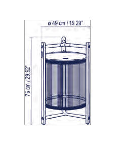 Kando M/76/R  portable outdoor vloerlamp Bover