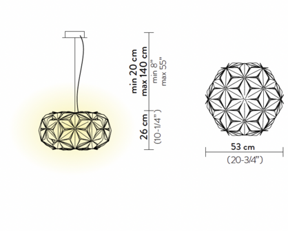 C'est La Vie suspension medium hanglamp Slamp
