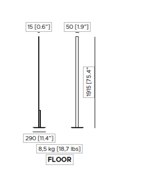 Fly Floor vloerlamp Contardi