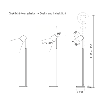Fez S vloerlamp Baltensweiler