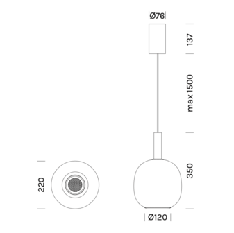 Astrelle global hanglamp Olev