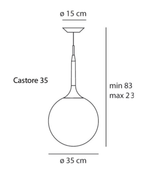 Castore 35 hanglamp Artemide