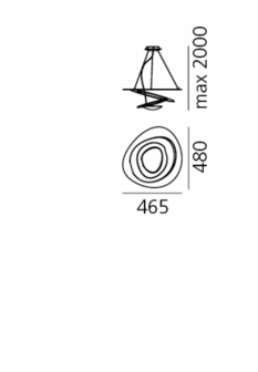 Pirce micro led suspension hanglamp Artemide 