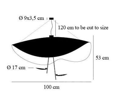 Lederam manta s2 hanglamp Catellani&amp;Smith