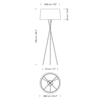 Tripode g5 vloerlamp Santa &amp; Cole 