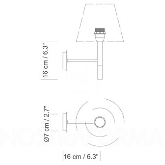 Bc2 wandlamp Santa &amp; Cole 