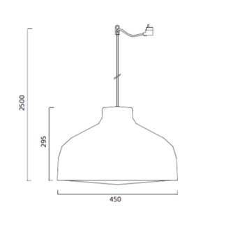 Lens 45 hanglamp Zero