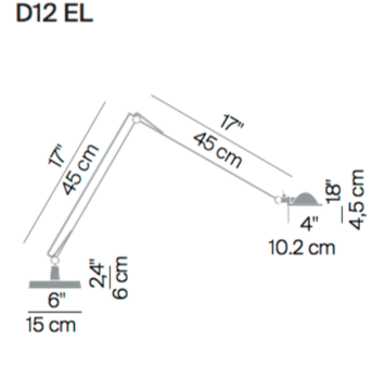 Berenice D12n on/off tafellamp Luceplan 