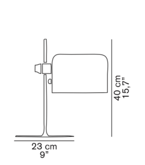 Coupe 2202 tafellamp Oluce 