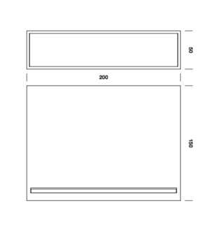 Groove 5x20 cm plafondlamp TossB - Outlet