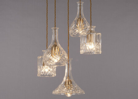 Decanterlight Chandelier 5 piece hanglamp Lee Broom 