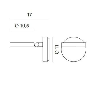 String h0 wandlamp Rotaliana