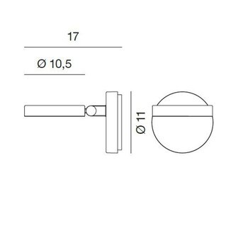 String h0 dim to warm wandlamp Rotaliana