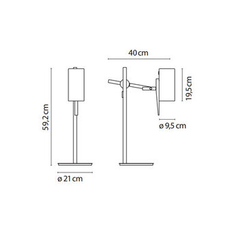 Scantling s tafellamp Marset