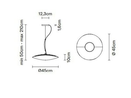 Loop hanglamp Fabbian 