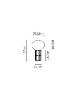 A&eacute;rostat tafellamp Fabbian 