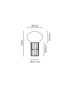 A&eacute;rostat tafellamp Fabbian 