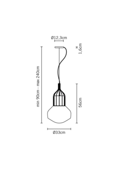 A&eacute;rostat hanglamp Fabbian 