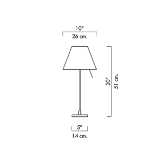Costanzina d13 pi. tafellamp Luceplan
