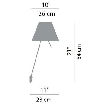 Costanzina d13.a.pi  wandlamp Luceplan 