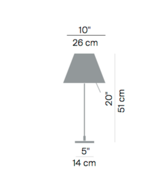 Costanzina d13pic led on/off tafellamp Luceplan