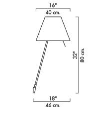 Costanza d13 on/off wandlamp Luceplan