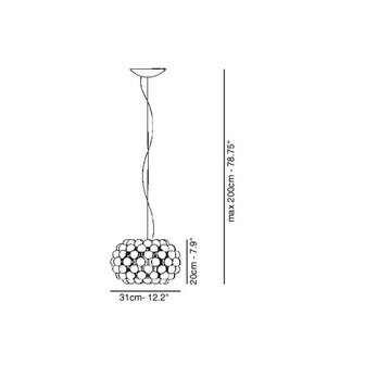 Caboche plus piccola led hanglamp Foscarini