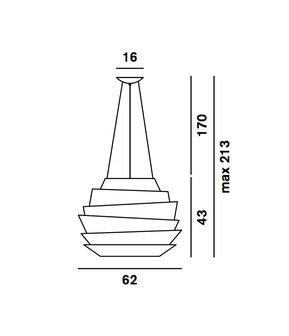 Le soleil hanglamp Foscarini