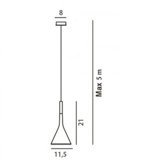 Aplomb mini gu10 hanglamp Foscarini