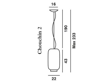 Chouchin 2 hanglamp Foscarini
