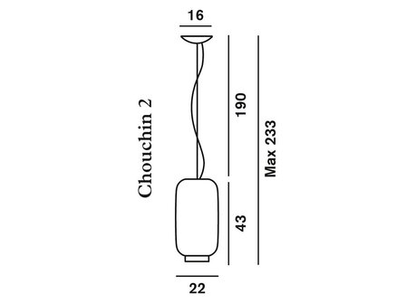 Chouchin reverse 2 hanglamp Foscarini