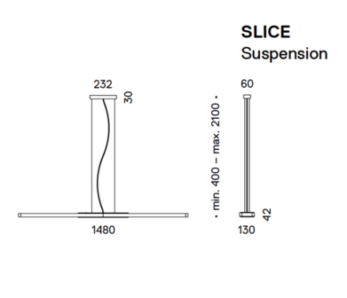 Slice hanglamp Serien Lighting  