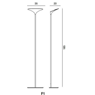 Sunset f1 vloerlamp Rotaliana