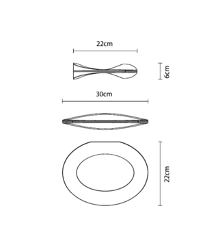 Enck G01 wand/plafondlamp Fabbian