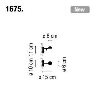 Pin 1675 wandlamp Vibia 