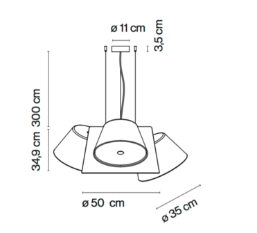 Tam tam 3 hanglamp Marset