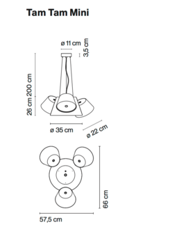 Tam tam mini hanglamp Marset