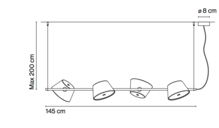 Tam tam 4 hanglamp Marset