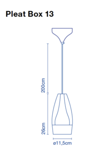 Pleat box 13 hanglamp Marset