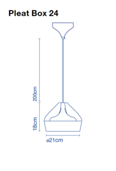 Pleat box 24 hanglamp Marset