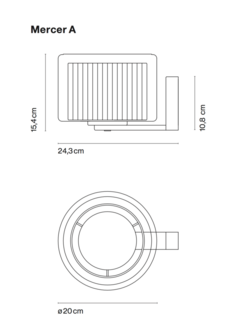 Mercer a wandlamp Marset